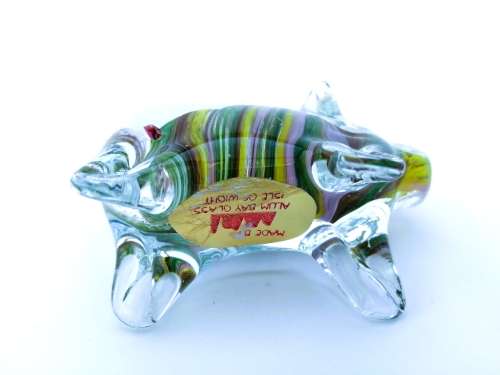 Alum Bay Glass Pig Paperweight / Ornament