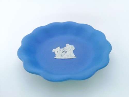 Vintage Wedgwood Jasper Fluted Dish #