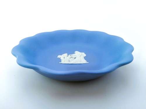 Vintage Wedgwood Jasper Fluted Dish #