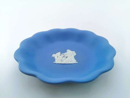 Vintage Wedgwood Jasper Fluted Dish #
