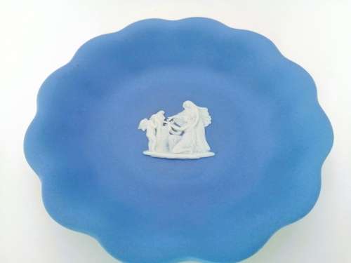 Vintage Wedgwood Jasper Fluted Dish #