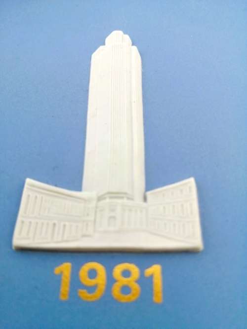 Jasper Blue Wedgwood Plate Plaque - National Westminster Tower 1981