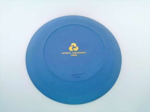 Jasper Blue Wedgwood Plate Plaque - National Westminster Tower 1981