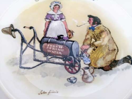 Stunning Wedgwood The Street Sellers of London Plate ` The water carrier `1986