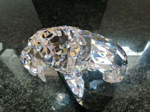 Swarovski Crystal Walrus Soulmates On Marble Base