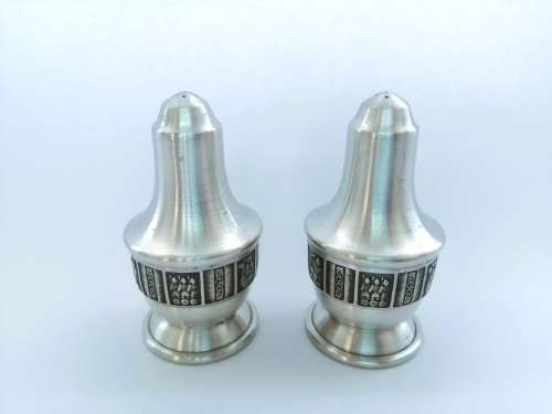 Norwegian Pewter - Konge Norse Viking Salt and  Pepper Pots