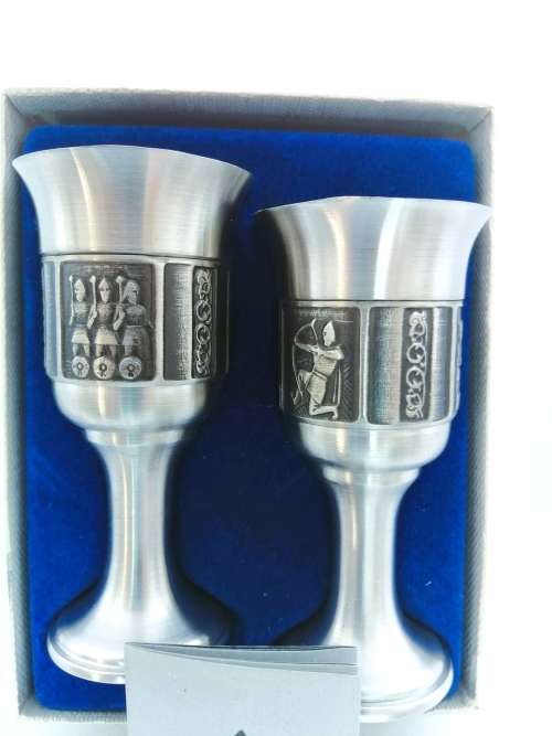 Retro Konge Norwegian Viking pewter goblet