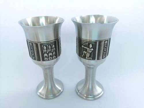Retro Konge Norwegian Viking pewter goblet