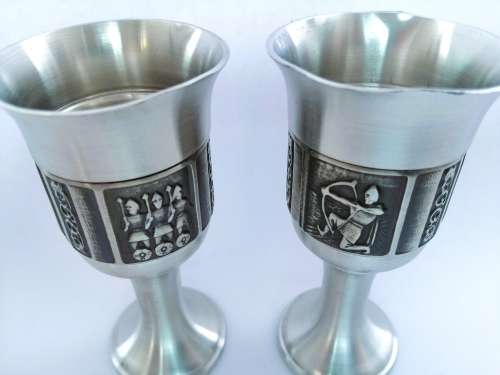 Retro Konge Norwegian Viking pewter goblet