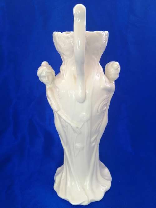 Art Nouveau-style two handled vase modelled with maidens by Gifthaus