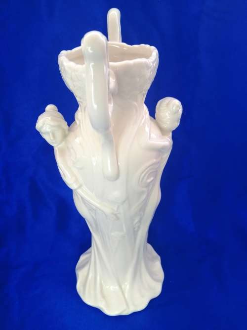 Art Nouveau-style two handled vase modelled with maidens by Gifthaus