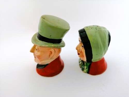 Vintage Beswick Old Couple Salt and Pepper Pots