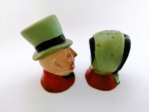 Vintage Beswick Old Couple Salt and Pepper Pots