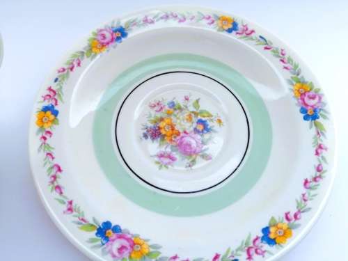 Cup and Saucer Made by Woods Ivory Ware England