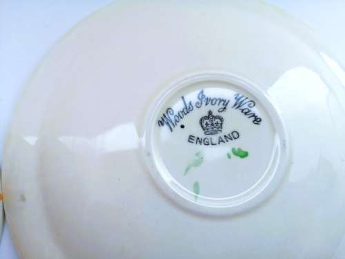 Cup and Saucer Made by Woods Ivory Ware England