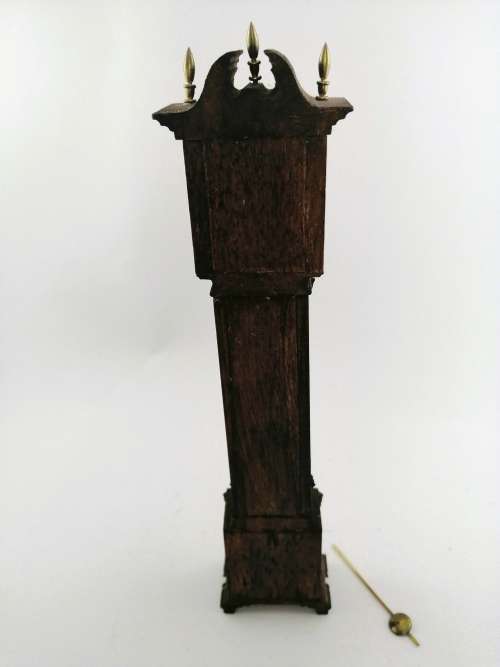 Vintage Dolls House Miniature Grandfather clock