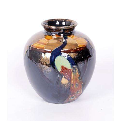 Thomas Forester and Sons Phoenix Ware art pottery round vase