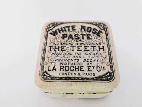 Antique Toothpaste pot and Lid La Roche Et Cie London and Paris