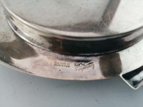 Art Deco Cabotine England EPNS lidded Dish Silver-plated serving dish