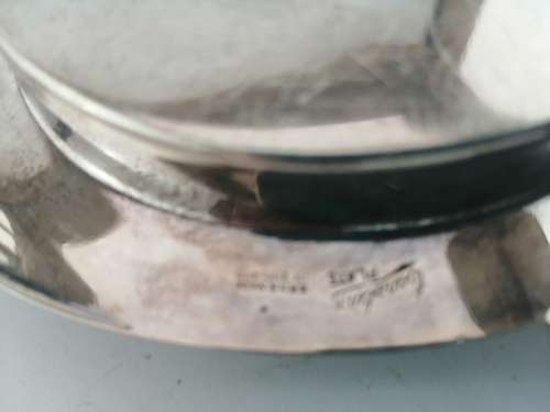 Art Deco Cabotine England EPNS lidded Dish Silver-plated serving dish