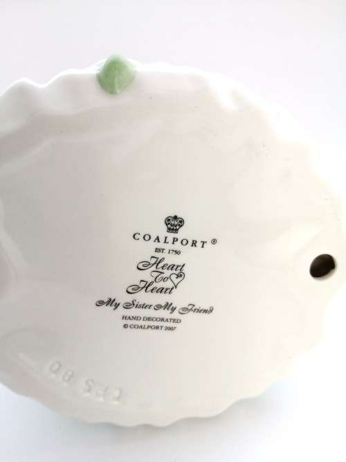 Stunning Coalport Lady ` Heart To Heart - My Sister my Friend