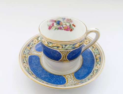 Grosvenor Jackson Gosling Ye Olde English Demitasse Cup and Saucer peacock
