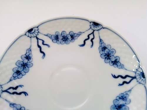 Bing Grondahl B and G Kobenhavn Denmark Royal Copenhagen Empire Blue Fluted cup and saucer