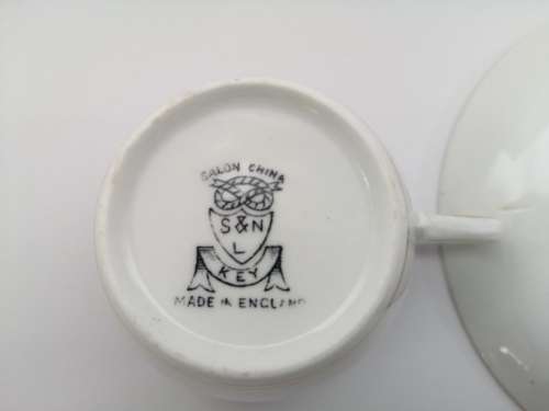 Sand N L Salon China Tea Cup and Saucer Made in England