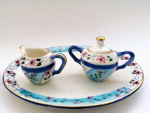 Beautiful Miniature Tea set - teaset
