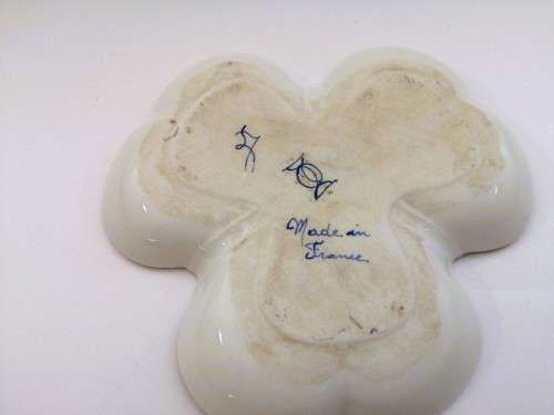Vintage French Clover trinket dish jewellery holder
