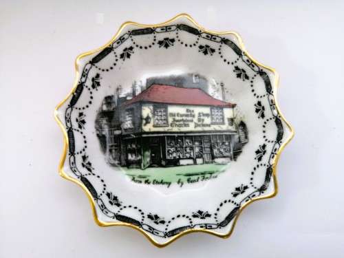 Vintage Rosina Souvenir Trinket Dish from Dickens Old Curiosity Shop London UK