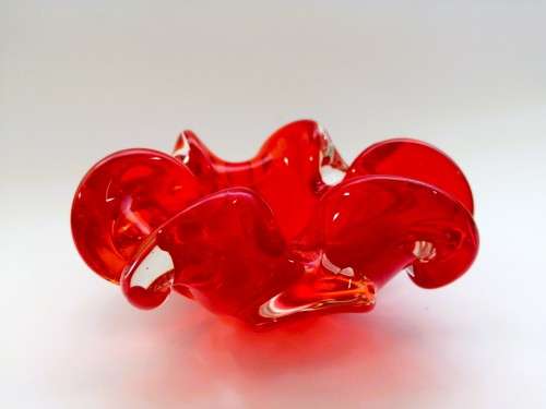 Bright Red Murano bowl