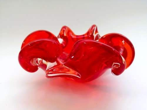 Bright Red Murano bowl