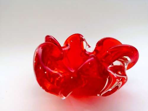 Bright Red Murano bowl