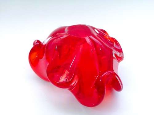 Bright Red Murano bowl