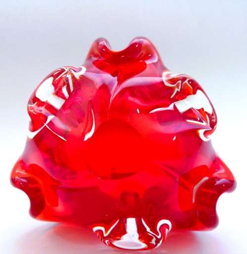 Bright Red Murano bowl