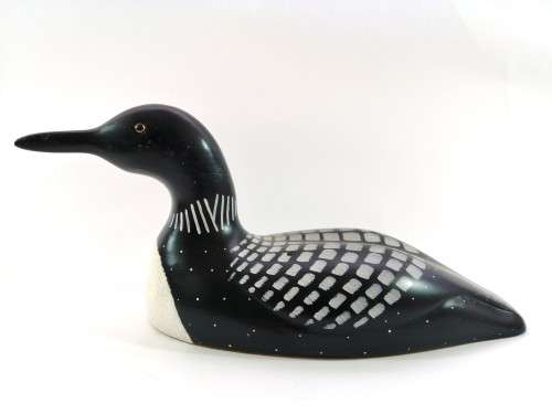 Large Jennings signed Wooden Duck Decoy