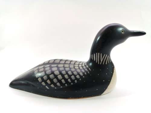 Large Jennings signed Wooden Duck Decoy
