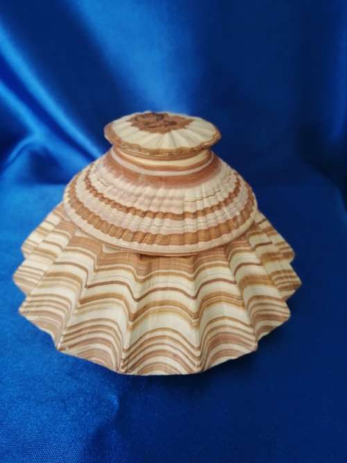 Vintage Stone Lidded Trinket Box