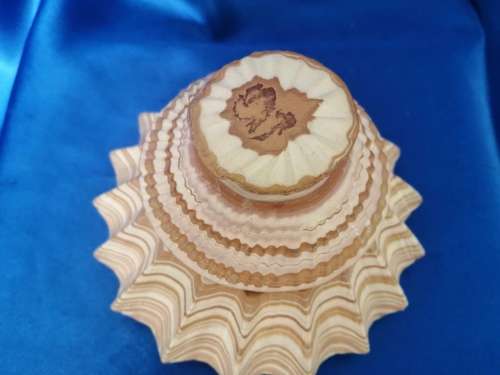 Vintage Stone Lidded Trinket Box