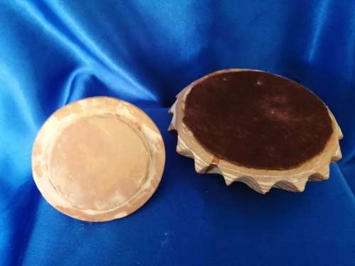 Vintage Stone Lidded Trinket Box
