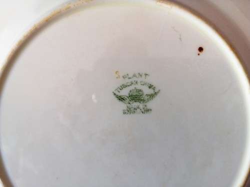 Five mixed china saucers plates and bowls