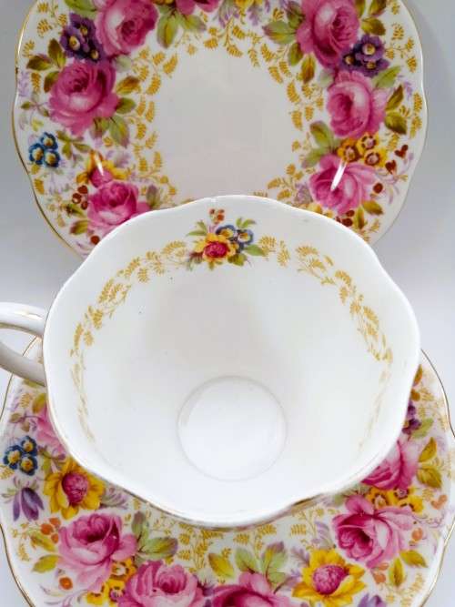 Royal Albert Serena Cup Saucer Plate Trio Fine Bone England China