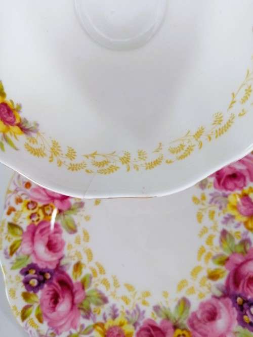 Royal Albert Serena Cup Saucer Plate Trio Fine Bone England China