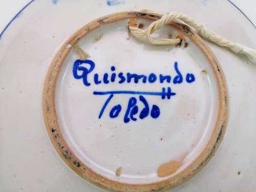 Wall Plate Quismondo Toledo Wall Plate, Spanish Plate