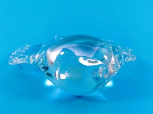 Lead Crystal Paperweight Murano Fish