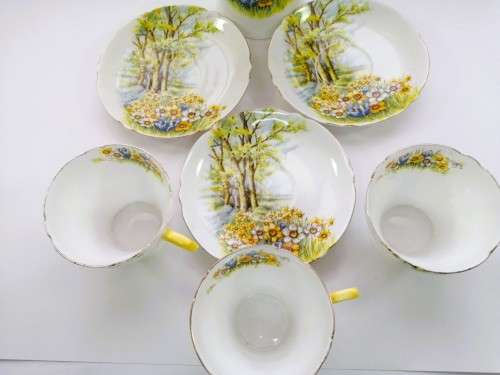 SHELLEY Daffodil Time Part Coffee Set ENGLAND
