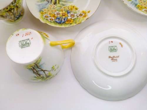 SHELLEY Daffodil Time Part Coffee Set ENGLAND