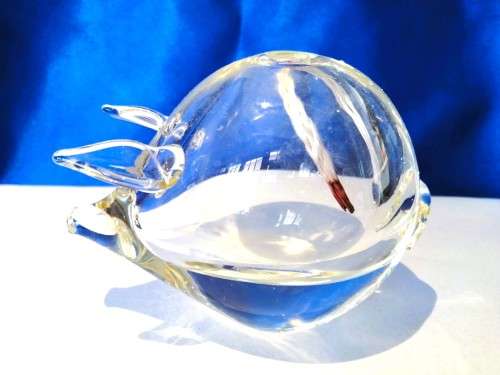 Vintage hand Blown Pig Oil Burner
