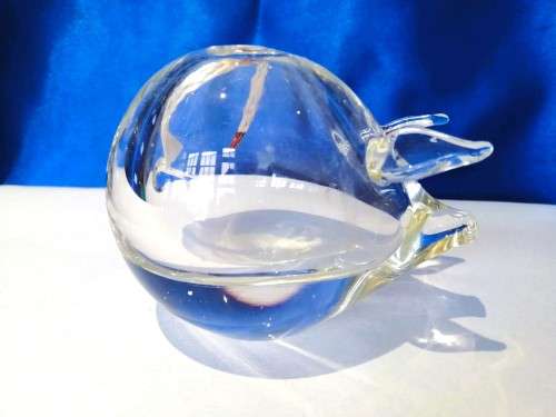 Vintage hand Blown Pig Oil Burner